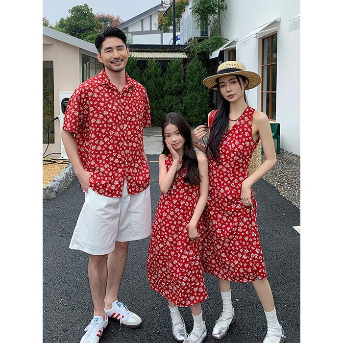 親子ペア ワンピース ノースリーブ 半袖 シャツ ハーフパンツ 花柄 お揃い 大人 子供 夏 親子コーデ 親子ペアルック 家族お揃い リンクコーデ キッズ メンズ レデイース 女の子 男の子 カップル リゾート ハワイ 兄弟 姉妹 海 ビーチ リゾート 沖縄旅行 夏休み 親子お揃い