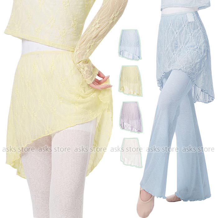 レディース ダンススカート レース 花柄 バレエ用品 バレエスカート 練功服 メッシュ 古典ダンス 薄手 ショート丈 アシンメトリー バレエダンス 大人バレエ ダンス稽古 発表会 バレエ スカート レッスンウェア 大人 モダンダンス 着痩せ おしゃれ
