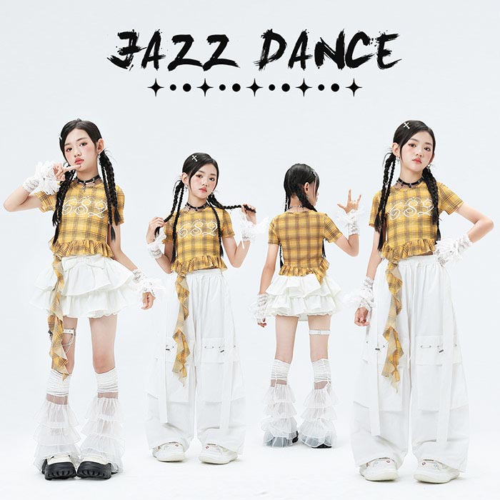 乐天商城 - 子供チアダンス ステージ衣装 ストリートダンス キッズ ジャズダンス衣装 半袖tシャツ カーゴパンツ ミニスカート セットアップ 女の子 jazz 団体服 演出服 発表会 練功服 キッズ ヒップホップ 韓国風 アイドル ガールズ イベント 卒業式 y2k k-pop おしゃれ かっこいい