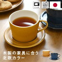 北欧カラー カップ&ソーサー 1客 210ml コーヒーカップ ティーカップ 日本製 美濃焼 セット 珈琲 紅茶 おしゃれ かわいい 電子レンジ対応 食洗機対応 北欧風 ギフト プレゼント マグカップ コップ シンプル お皿 食器 結婚祝い 御祝 引出物 引越祝 新築祝 KT070-CS