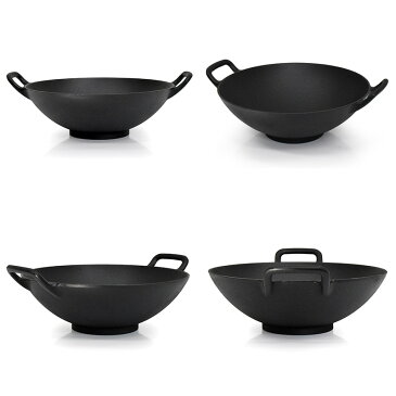 \NHK美と若さの新常識で紹介されました/ 南部鉄器 『中華鍋 大』 31.5cm 直火・IH・ガスコンロ対応 フライパン 鉄鍋