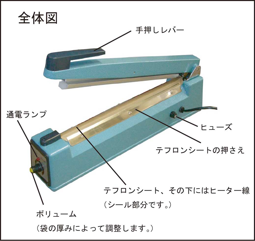 シーラーFS-300スイッチ部