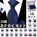 【ボックス付き】ネクタイ セット 20柄物 高級 チーフ ネクタイピン...(4)