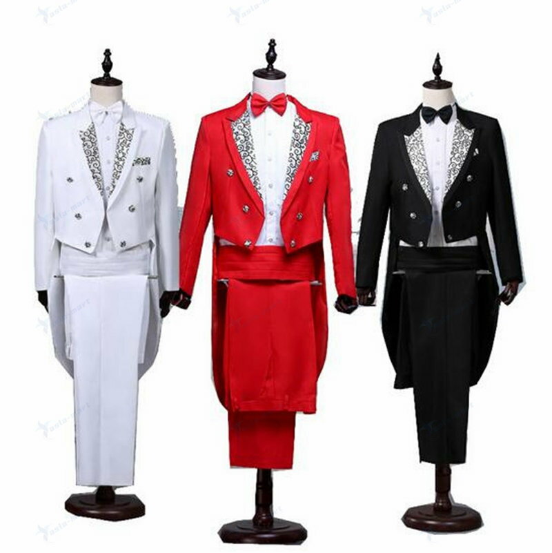 5タイプメンズスーツ上下セットアップ スーツ 紳士用 燕尾服 ヒップホップ ダンスウェア 舞台魔術師演出服　公演服　司会者　撮影衣装　結婚式　二次会　カラオケジャケット　イベント　歌手　クリスマス