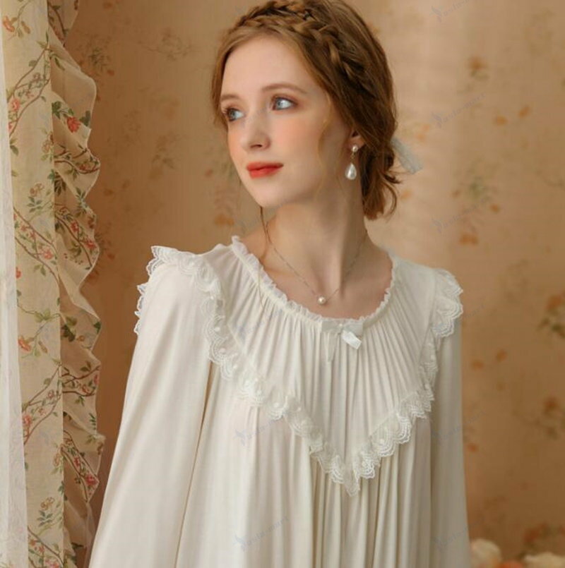 パジャマ プリンセスネグリジェ レディース　リボンハート襟レースモダールお姫様系パジャマ　ロマンチ..