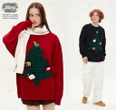 クリスマスニットセーター クリスマス元素 クリスマスツリー セーター カップル おしゃれ ゆったり ファッション ペアルックChristmasセーター メンズ レディース ニットセータートップス 普段着 春秋冬 男女兼用カットソー