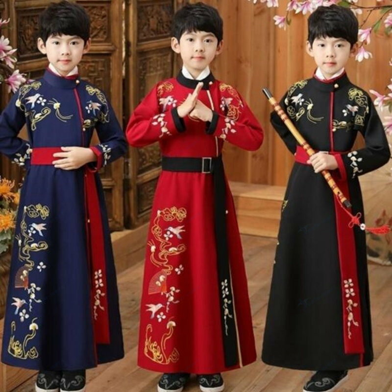 中華風チャイナ服 子供コスプレ衣裳 男の子 男性中華服 漢服 中華服　キッズ 子供チャイナドレス 中華..