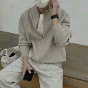 メンズ カーディガン ジャケット ゆったり 前開き ジッパー セーター ファッション 秋 スタンド襟 ニット 韓国 ハイネック ニットカーディガン 冬 薄手 ト...
