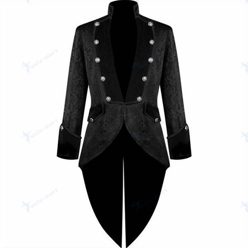 メンズ ジャケット アウター ベルベット 大きいサイズ 燕尾服 タキシード 王子様 ステージ衣装 舞台 演出 貴族 コスプレ 衣装 オペラ用衣装 男性 大人 忘年会 イベント 発表会 演奏会 司会者 かっこいい ハロウィン 文化祭 学園祭 黒