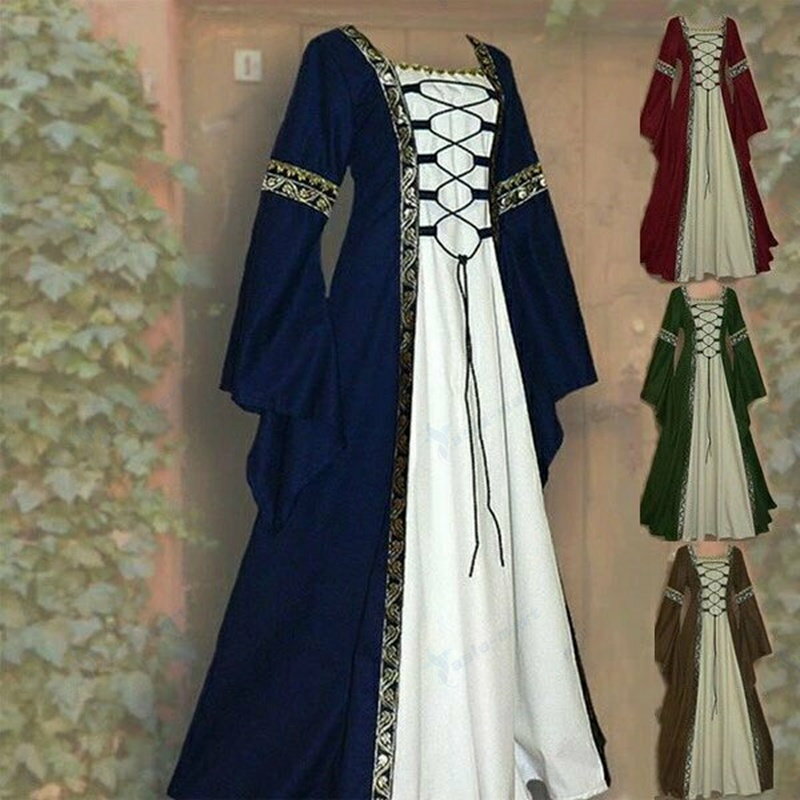 ハロウィン 仮装 大人 女性 コスプレ 5カラー 公演服 ハロウィンワンピース 中世 ヨーロッパ風 復古風 ..