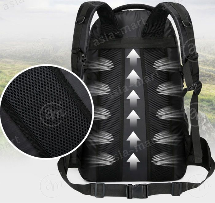 リュック 大容量 50L アウトドアバッグ 登山 メンズ レディース 撥水 旅行 キャンプ 遠足 ハイキング 防災 旅行バッグ 大容量リュック 登山リュック アウトドア用品 キャンプ用品 バックパック リュックサック アウトドア ナイロン asla-mart-10024583 asla mart サンプル画像2