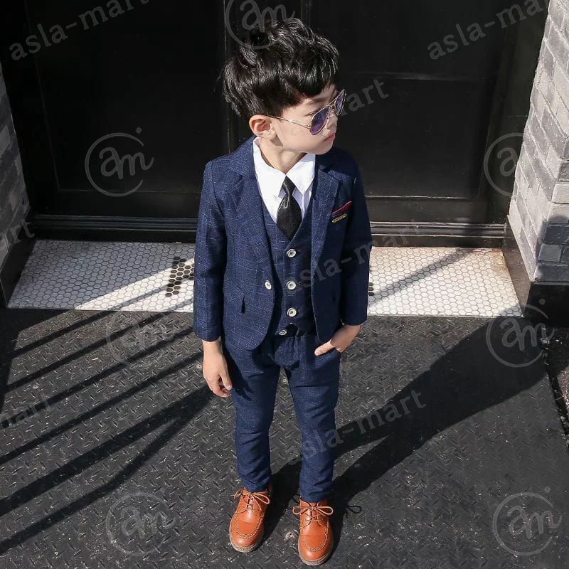 短納期 6点セット 子供スーツ 子供服 フォーマル スーツ 男の子 上下セット ジャケット…