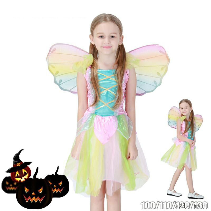 子供 ハロウィン 衣装 女の子 魔女 子供 コスプレ 仮装 キッズ 変装 コスチューム 魔法使い ワンピース パーティー 仮装 子ども ガールズ ドレス 女の子 幼稚園 パーティー 精霊 100 110 120 130 135cm