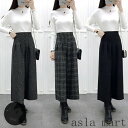 【ポイント20倍】パンツ ワイドパンツ スカーチョ バギーパンツ ガウチョパンツ チェック柄 暖かい 九分丈 体型カバー 秋 冬 レディース ボトムス ワイド ゆったり カジュアル 大きいサイズ 美脚 細見え 防寒 秋冬