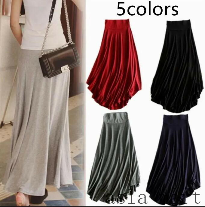スカート レディース フレアスカート ボトムス Aライン フレア レディース ロングスカート ロング マキシ 膝下 ひざ下 大きいサイズ ゆったり マキシスカート ギャザースカート ハイウエストスカート 無地 春 秋 冬