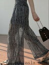 【ポイント20倍】パンツ ワイドパンツ ドット 水玉 スカーチョ バギーパンツ ガウチョパンツ フレアパンツ 体型カバー 春 夏 秋 ロング レディース ボトムス ワイド ゆったり カジュアル 大きいサイズ 夏用 きれいめ 涼しい