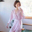 「Fashion THE SALE」半額 ナイトガウン バスタオル 七分袖 ペア 寝巻き ルームウェア 吸水 部屋着 ワンピース 片面ローブ 温泉 男女兼用6色...
