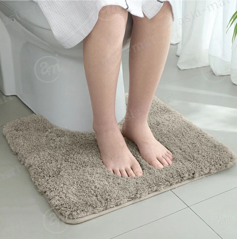 トイレマット おしゃれ 耳長 マット 北欧 おしゃれ ロング ふかふか 洗濯 かわいい マット 無地 速乾 吸水 滑り止め シンプル トイレ マット