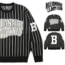 【お買い物マラソン連動!最大1500円OFFクーポン】ビリオネアボーイズクラブ ニット BILLIONAIRE BOYS CLUB セーター メンズ クルーネック ストリート ブランド オーバーサイズ 大きい おしゃれ 男性 春 秋 冬 bbc24aw001 ブラック M L XL