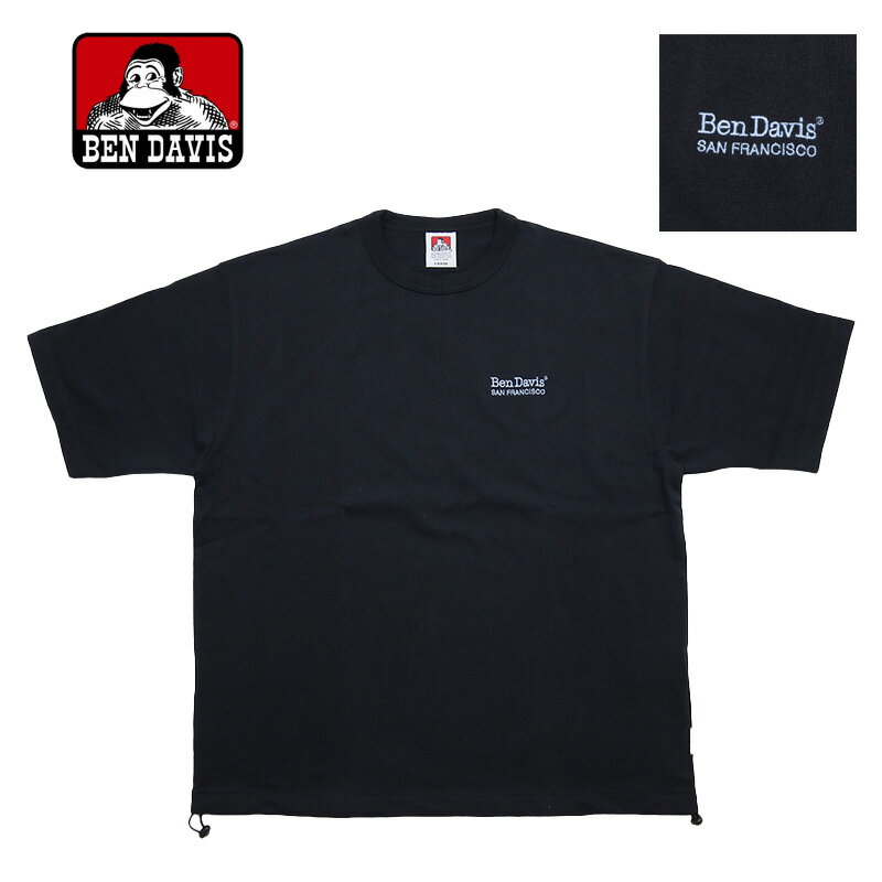 ベンデイビス Tシャツ BEN DAVIS スウェット 半袖Tシャツ レディース メンズ 女性 男性 春 夏 おしゃれ プレゼント ブランド ストリート かっこいい 大きい オーバーサイズ bendavis025 ブラック M L XL