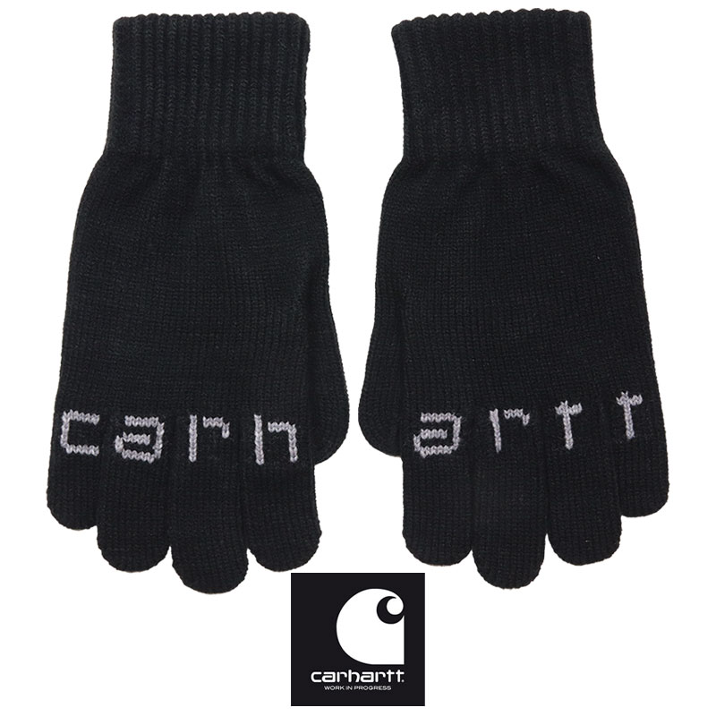 【お買い物マラソン・最大2,000円OFFクーポン発行】カーハート CARHARTT グローブ 手袋 レディース メンズ ユニセックス ストリート ブランド オーバーサイズ おしゃれ carhartt163 ブラック S/M M/L