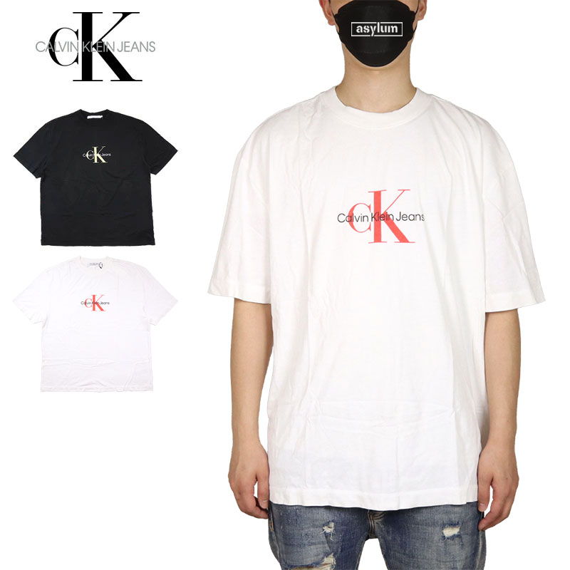 カルバンクライン ジーンズ Tシャツ CALVIN KLEIN JEANS 半袖Tシャツ メンズ 男性 春 夏 秋 おしゃれ プレゼント ブランド かっこいい おしゃれ 人気 ckj047 ブラック ホワイト M L XL XXL