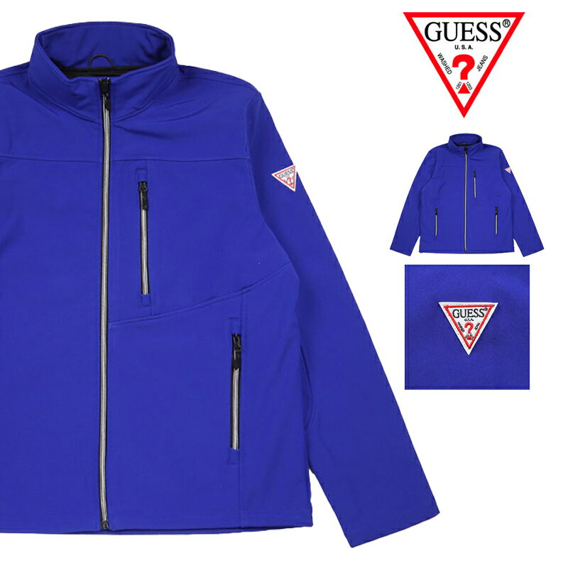 ゲス ジャケット GUESS アウター ジャンパー メンズ カジュアル ストリート オーバーサイズ 男性 ブランド 秋 冬 guess2-24aw001 ブルー M L XL