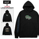 【GW期間ポイント10倍確定】HUF パーカー ハフ プルオーバーパーカー メンズ フード付き ストリート ブランド オーバーサイズ おしゃれ 男性 秋 冬 プレゼント スケボー スケーター huf24aw014 ブラック M L XL(4)