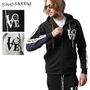 スタッドマフィン パーカー STUD MUFFIN ジップパーカー ZIP レディース メンズ フード付き ストリート ブランド オーバーサイズ おしゃれ 女性...