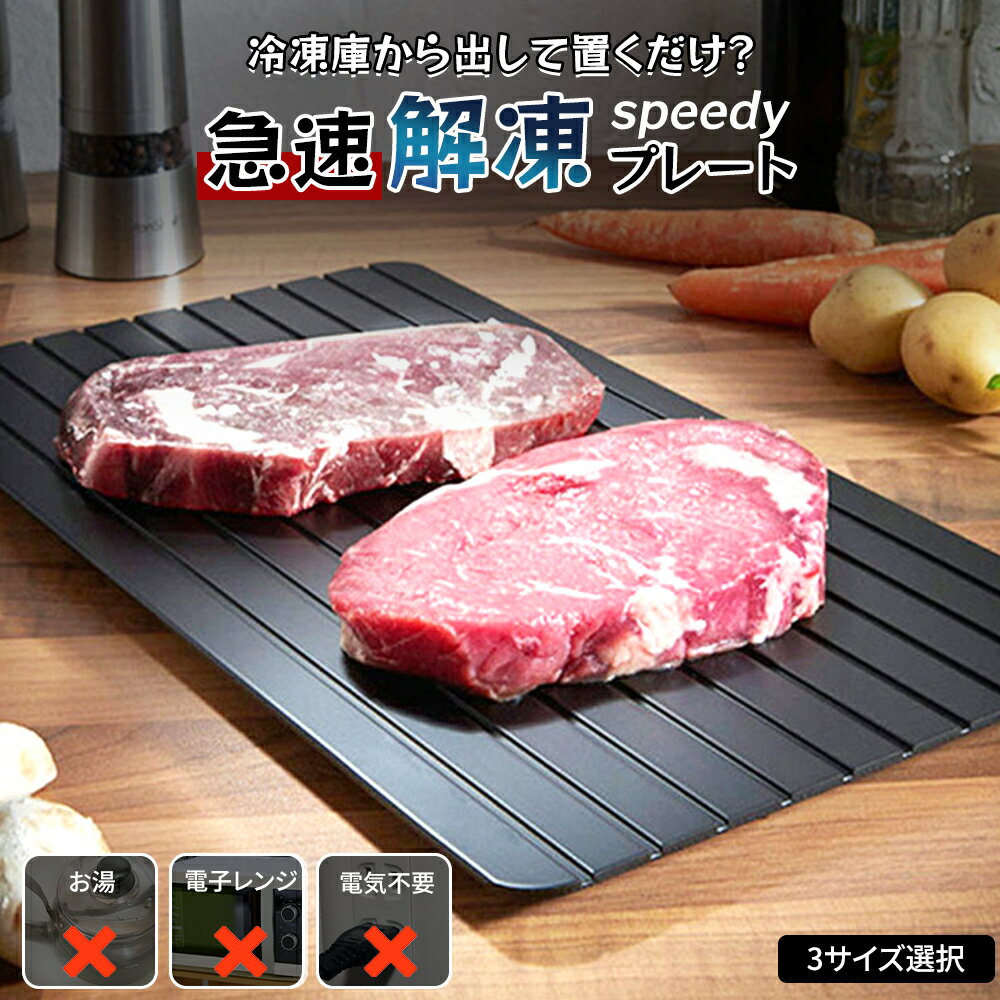 \歳末大感謝祭!スーパーSALE半額以下|全品55%OFFクーポン配布中!/全6タイプ 解凍プレート 急速解凍 業務用 家庭用 自然解凍 冷凍食品対応 解凍板 ...