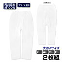 下着 メンズ 大きいサイズ ステテコ 2枚組 綿100% 前開き インナー ももひき☆全1色