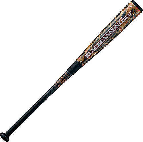 ZETT(ゼット) 少年野球 軟式 バット ブラックキャノン GREAT FRP(カーボン製) 80cm 620g平均 ブラック/..