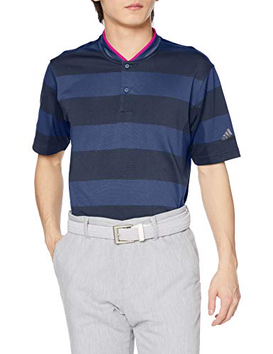 [アディダスゴルフ] シャツ PRIMEKNIT 半袖スタンドカラーシャツ メンズ 27491 クルー ネイビー/ナイトインディゴ 日本 A/XL (日本サイズXL相当)
