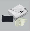 【aso新生活セット】新生活ライフセットE a towel 送料無料 バス／フェイス+PCアイピロー+フックマグ