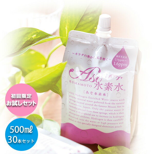 水素水500ml×30本入りASO水素水アルミパウチ高濃度水素水シリカのポイント対象リンク