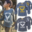 期間限定!店内ほぼ全品送料無料! RUDE ROCK ワッフル AIR FORCE 長袖 Tシャツ ロンT キッズ ジュニア 男の子 女の子 子供 小学生 韓国...