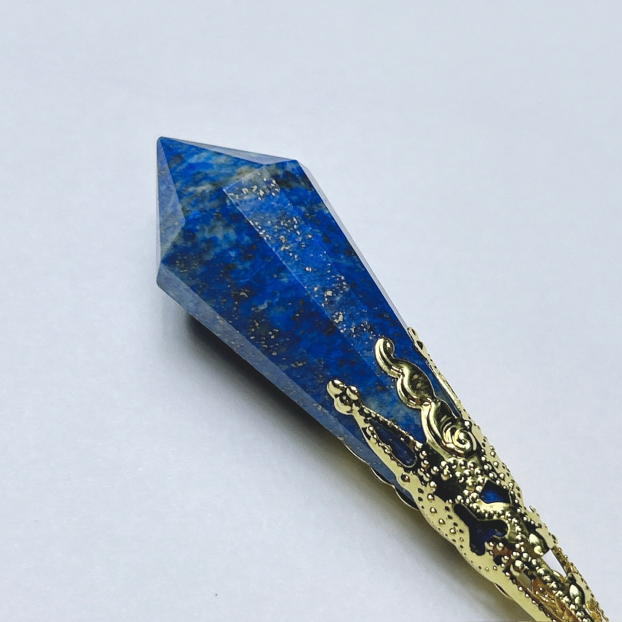 高品質 ペンデュラム 天然石 ラピスラズリ ペンジュラム ダウジング 振り子 水晶 専門 ネックレス 原石 アクセサリー ペンダント チャーム