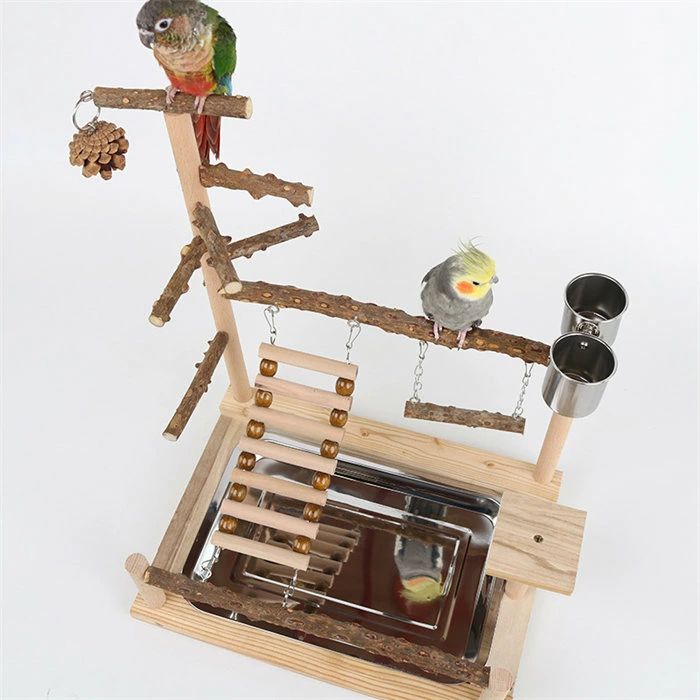 鳥 原木 バード スタンド 秋千 はしご アスレチック 鳥グッズ セキセイインコ 文鳥...