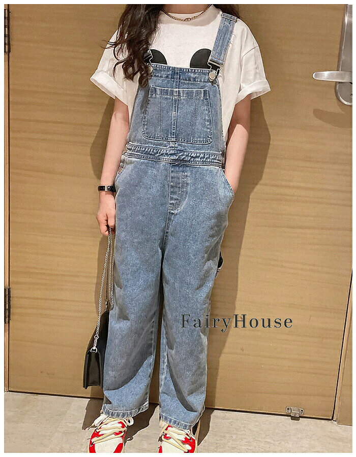 子供服 女の子 デニム オーバーオール ダンス衣装 キッズ サロペット デニムパンツ...
