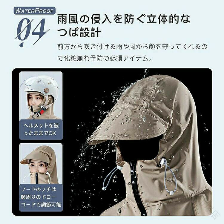 18冠 達成 レインコート 自転車 通学 通勤 リュック 対応 防災 キャンプ アウトド...