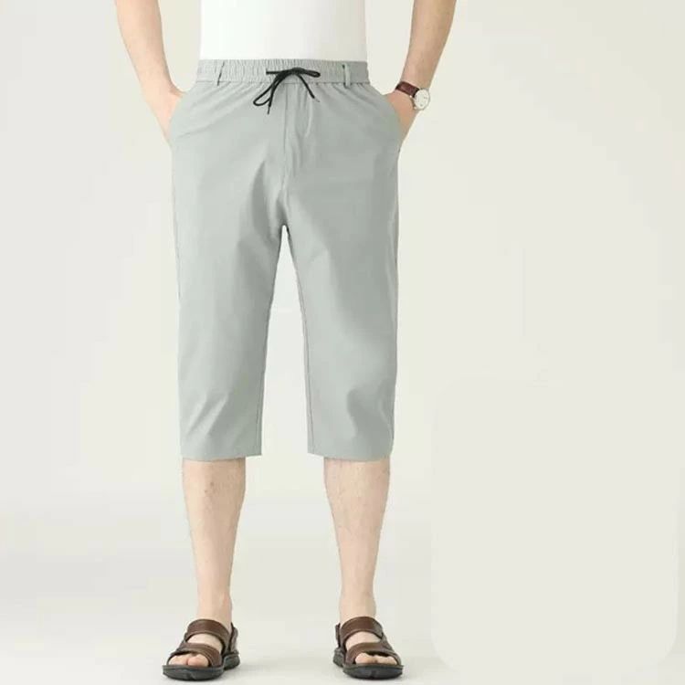 アソラのゴルフハーフパンツ 涼しい クロップドパンツ 7分丈 ゴルフウエア ショートパンツ メンズ 軽量 伸縮性良い 洗える スラックス ゆったり 接触冷感 ス 夏用 大きいサイズ アウトドア｜アングル2