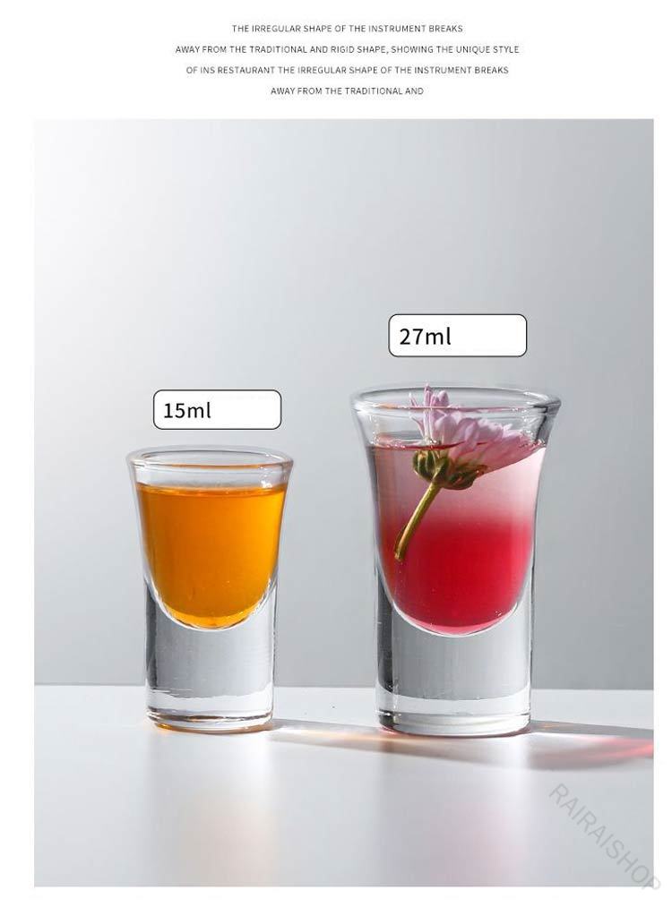 アソラのショットグラスホルダー 木製 グラス 6個 12個付き 15ml 27ml 12 Shots Holder 6 レストラン バー パーティー用 ウォッ テキーラ 家族の集まり｜アングル2