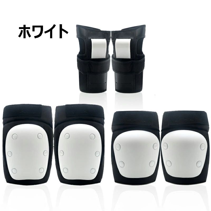 アソラのスケボー プロテクター 膝 肘 手首 保護パッド 3点セット スケートボード用プロテクター 供 キッズ 大人用 自転車 大人プ 女の子 男の子｜アングル2