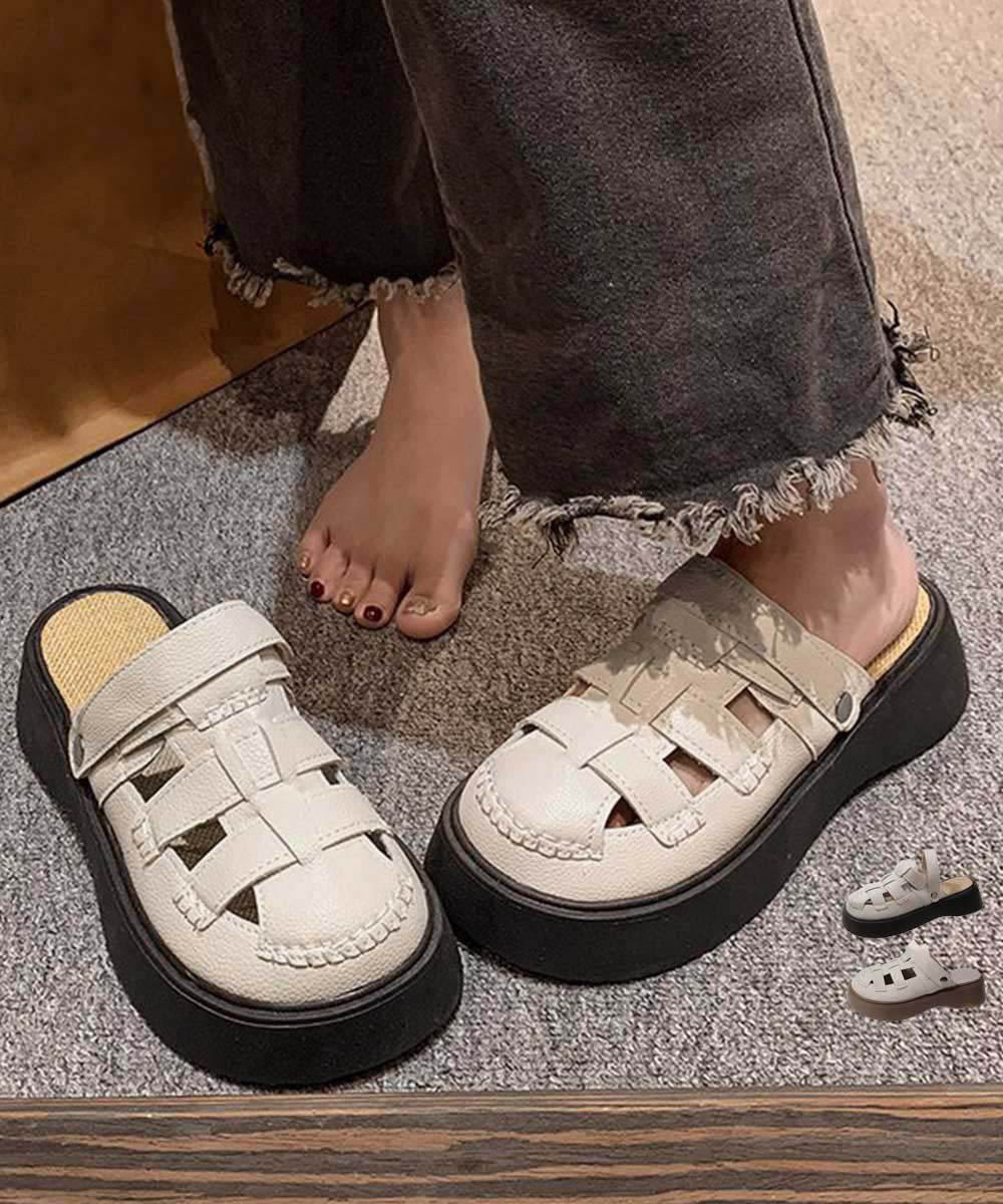 履きやすいグラディエーターサンダル 編み込み 2WAY美脚夏靴通気性 疲れにくいサマーシューズ 柔らかいスリッパサンダル編み込み風のデザインが施されており、カジュアルながらも個性的な印象を与える2WAY厚底サンダルつま先部分はしっかりカバーされており、サイドの通気性のあるカットアウトが快適な履き心地脱ぎ履きが簡単で、デイリー使いに最適程よい厚みのソールで、安定感抜群の履き心地とスタイルアップを実現街歩き、旅行、アウトドア、オフィスなど、あらゆるシーンで皆様の足元をサポートする1足甲素材:合成皮革底素材:合成底カラー:底ブラック/底ベージュサイズ:22.5cm(35)/23.0cm(36)/23.5cm(37)/24.0cm(38)/24.5cm(39)(カッコ内は靴底表記となります)[22.5]長さ:約22.5cm 幅:約10.4cm ヒール:約4.0cm プラットフォーム:約2.5cm[23.0]長さ:約23.0cm 幅:約10.6cm ヒール:約4.0cm プラットフォーム:約2.5cm[23.5]長さ:約23.5cm 幅:約10.8cm ヒール:約4.0cm プラットフォーム:約2.5cm[24.0]長さ:約24.0cm 幅:約11.0cm ヒール:約4.0cm プラットフォーム:約2.5cm[24.5]長さ:約24.5cm 幅:約11.2cm ヒール:約4.0cm プラットフォーム:約2.5cm重さ(両足):約529g-615g生産国:中国※すべて平置きサイズです(採寸方法違いより、多少の誤差がございますので、ご了承ください)。※海外輸入品のため、商品の細部仕様は多少異なる場合がございます。予めご了承の上、ご注文お願い致します。フィッシャーマンサンダル厚底 レディー レディース靴 サンダル グラディエーター 人気 底ブラック 底ベージュ 22.5cm(35) 23.0cm(36) 23.5cm(37) 24.0cm(38) 24.5cm(39)