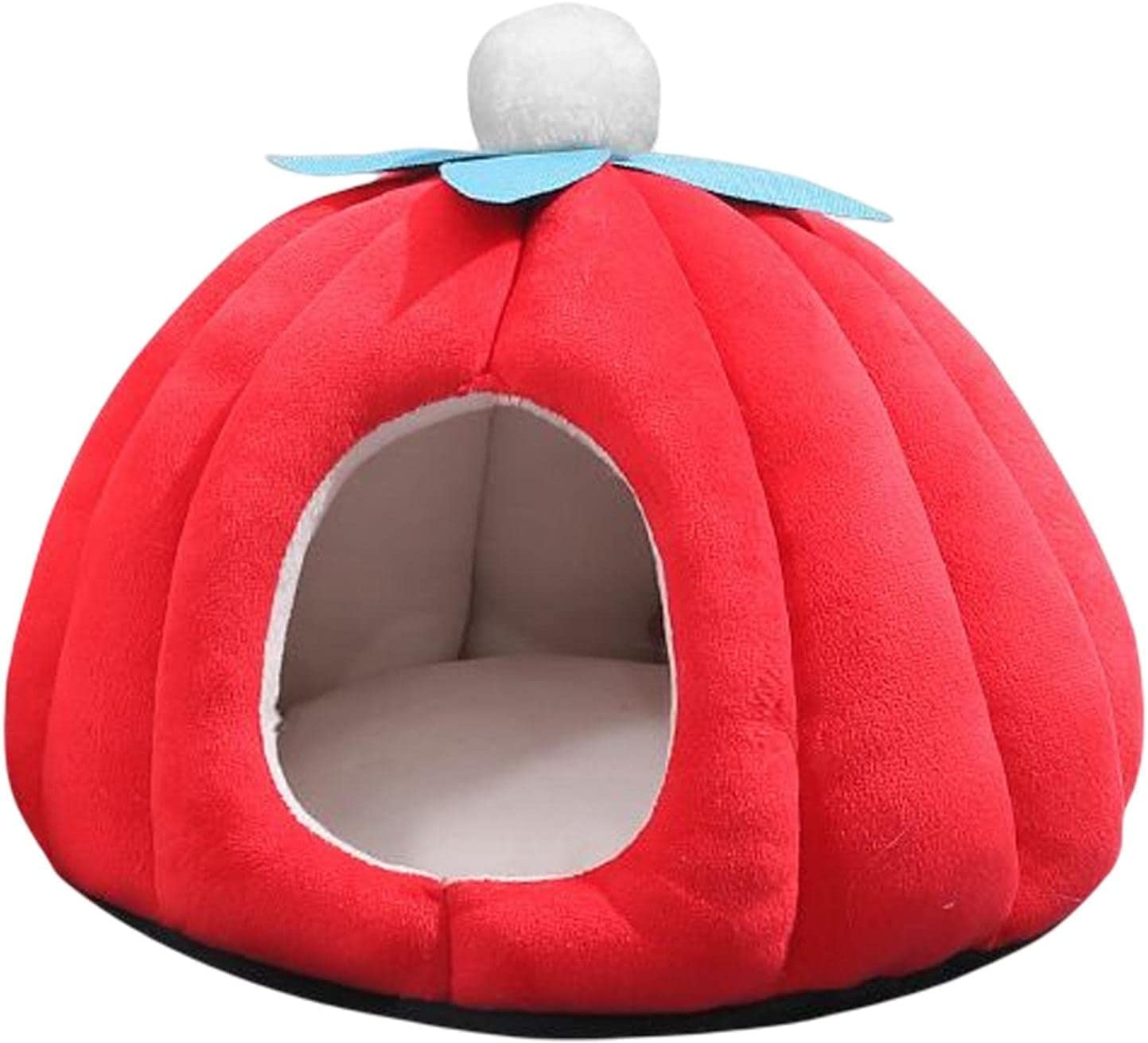 樂天商城 - 小型犬 猫小屋 小屋 子猫用ベッド ペット用ベッド 滑り止め底保温 かぼちゃ型 猫用ベッド 室内猫用 猫寝用ベッド 猫イグルー テントベッド