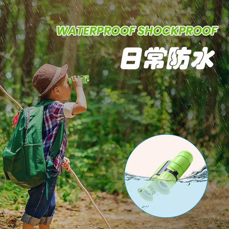 Bak4 キッズ 屋外 誕生日 8倍 小型 子供 防水 オペラグラス ギフト 防振双眼鏡 子...