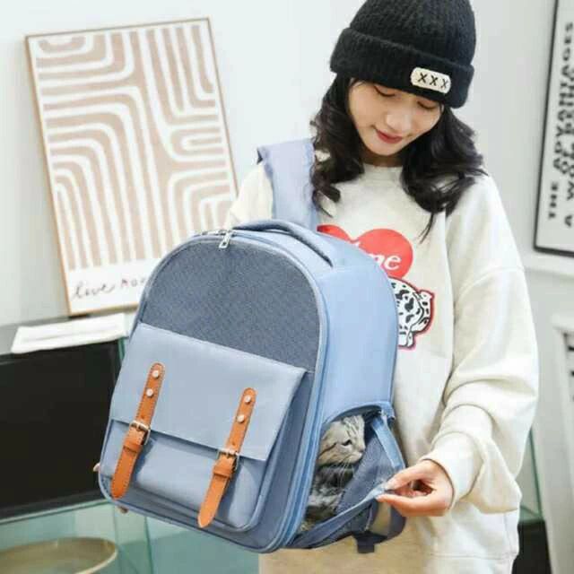 コンパクト 犬用 ねこ キャリーバッグ メッシュ ペット用品 イヌ ペットキャリーバ...