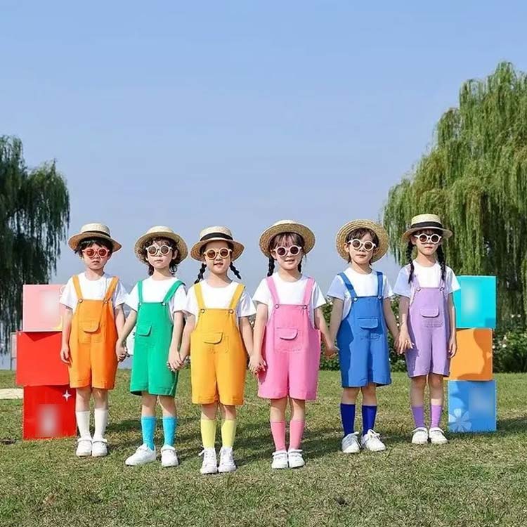 パンツ 発表会 オーバーオール ダンス 幼稚園 夏 ジュニア 女の子 発表会 ショート...