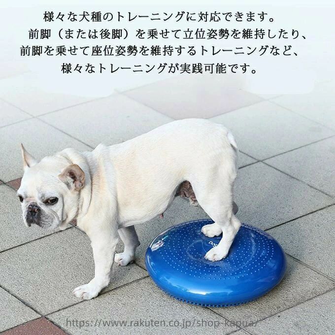 ドッグバランスディスク 大型犬トレーニング リバーシブル 中型犬 ペット用 小型犬...
