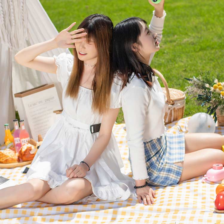 200×200 ピクニック 厚手 200×150 レジャーマット 折りたたみ チェック柄 洗える ...